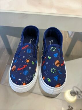 SmartFit Kids' Slip-On Sneakers - Navy Space Print size US 11